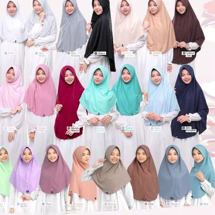 ➼ Jilbab AMIRA - Bergo Pet Antem - Jilbab Afra - Jilbab Instan Bahan Kaos ➾