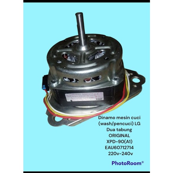 Dinamo mesin cuci (washes/pencuci) LG Dua tabung ORIGINAL XPD-90(A1) EAU60712714  220v-240v