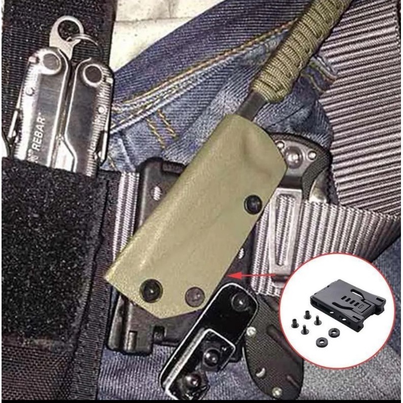 holster klip kydex / teklok sarung pisau tactical