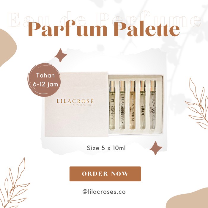 

(COD) LILACROSÉ-EAU DE PARFUM-PARFUM SET-GIFT SET-PAKET HAMPERS-SOUVENIR - palette