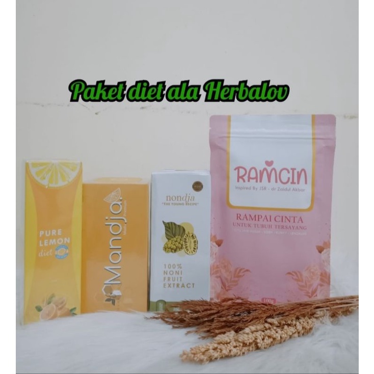 

paket lengkap diet bahagia herbalov