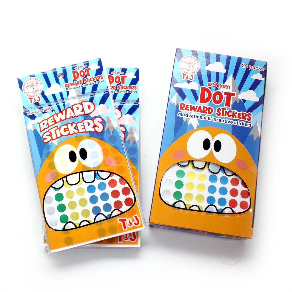

TOM & JERRY - Dot Reward Sticker Variasi - 1 Pad