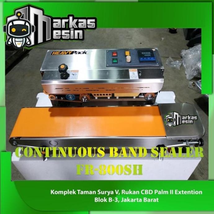 

Ready Continuous Band Sealer Mesin Segel Plastik Fr-800Ph Heavypack