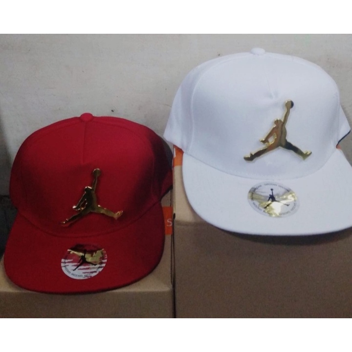 Topi Snapback Jordan Plat Besi  Motif Jumpers Gaya Hip Hop Untuk Pria Dan Wanita Snapback Jordan Log