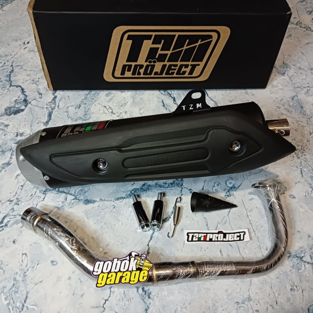 knalpot tzm project racing vario 125 150 led new / knalpot racing tzm vario 125/150 led new / knalpot cms tzm vario 125 150 led new