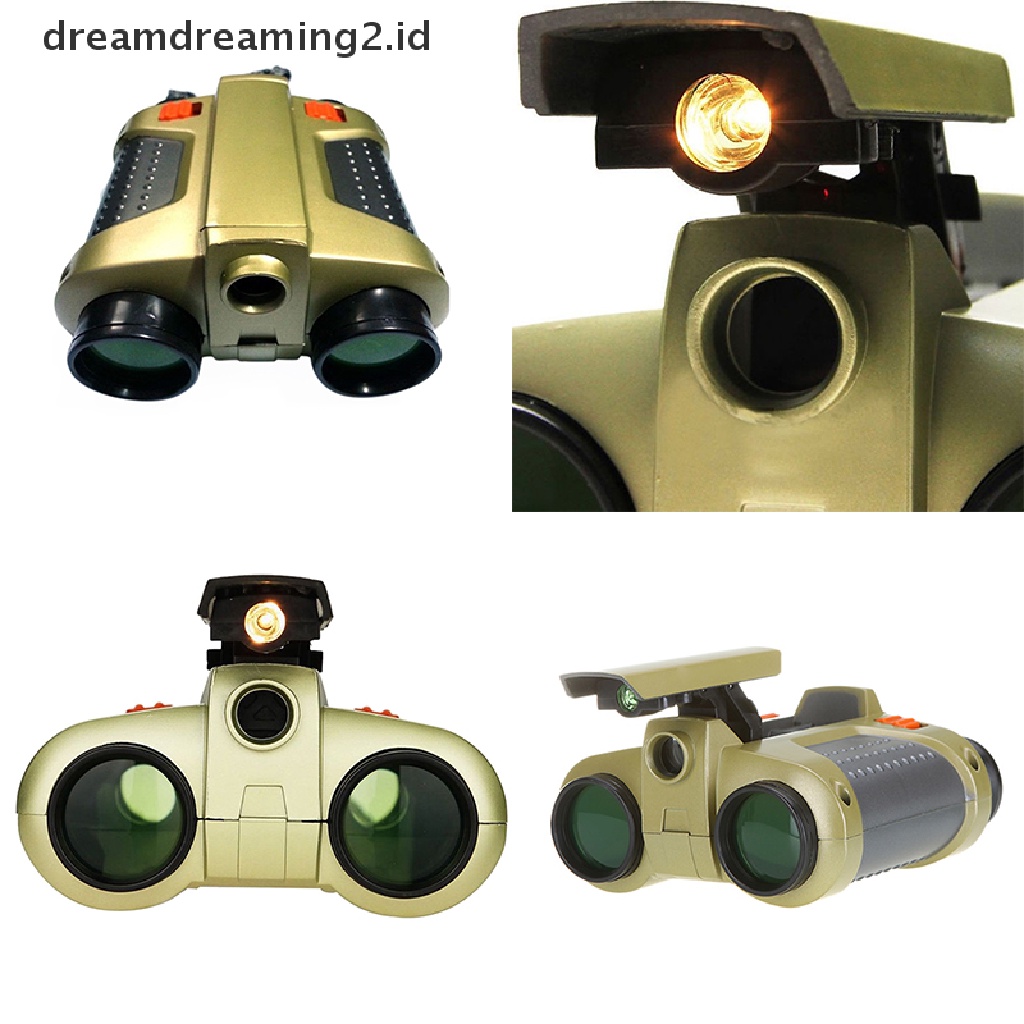 (dream) 4x30mm Night Vision Viewer Pengintai Spy Scope Teropong Pop-up Cahaya Baru.