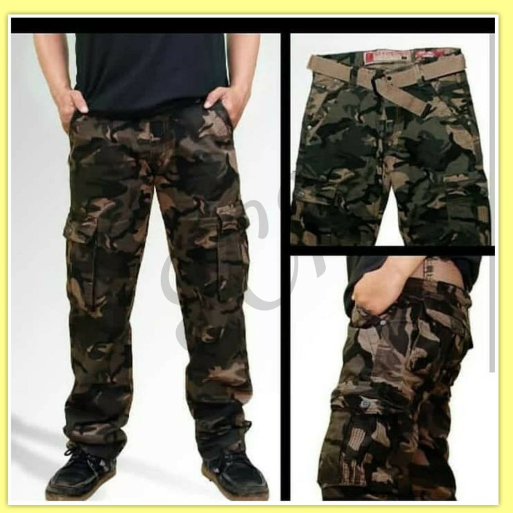 Celana Panjang Doreng Bawancheng Kargo Pdl Size 28-38 / Bawahan Tactical Cargo Pria  - sckmenwear GROSIR