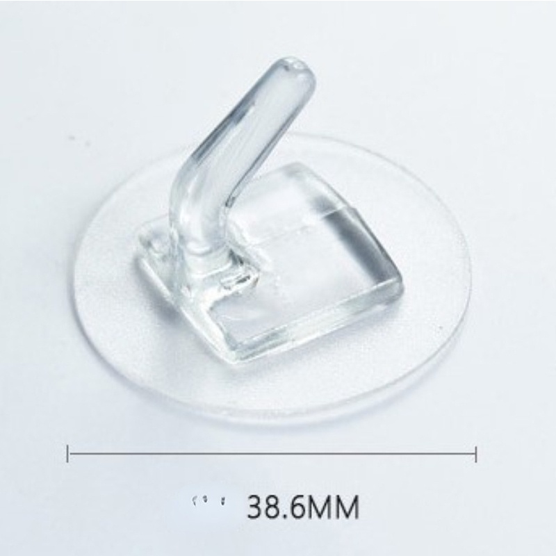 5 /10/20Pcs Kuat Perekat Diri Organizer Aksesoris Non-marking Kait Transparan Kait Penyimpanan Perhiasan Serbaguna Kait Penyimpanan Tanpa Pukulan Kait Penyimpanan Barang Kecil Gantungan