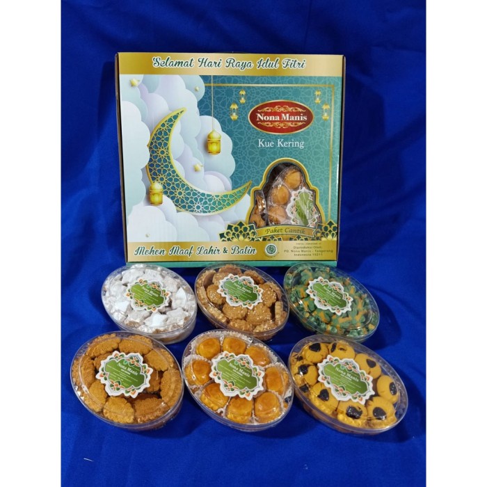 

Kue Kering Lebaran Nona Manis Cantik Halal / Hampers Kue Lebaran