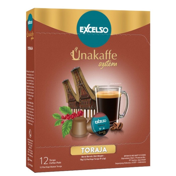 

EXCELSO UNAKAFFE TORAJA 12 capsul X 6,5gr
