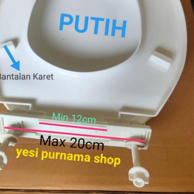 ☂ Tutup closet duduk  bantalan karet  model toto, ina,universal ♛