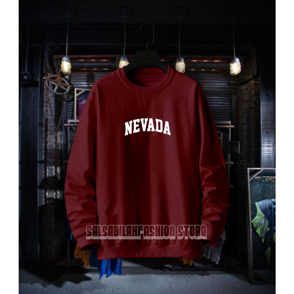 [PREMIUM] Basic Sweater Hitam Polos Crewneck Sweatshirt Pria Wanita Size M - XXL