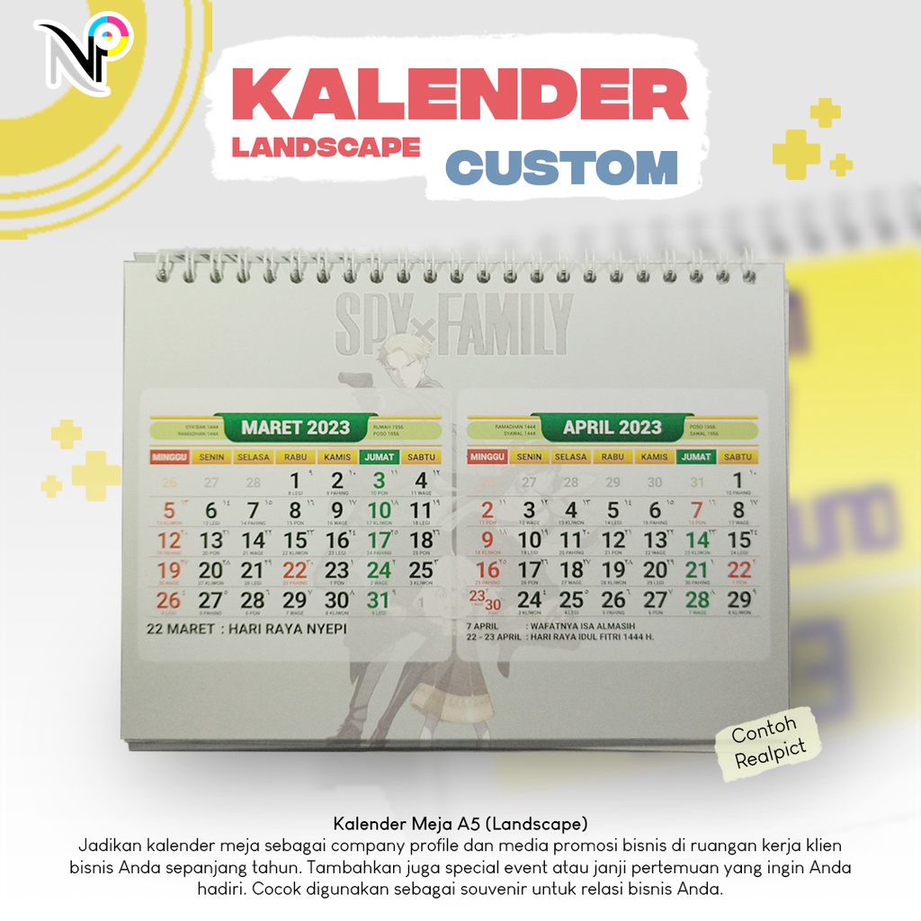 

KALENDER LANDSCAPE CUSTOM MEJA