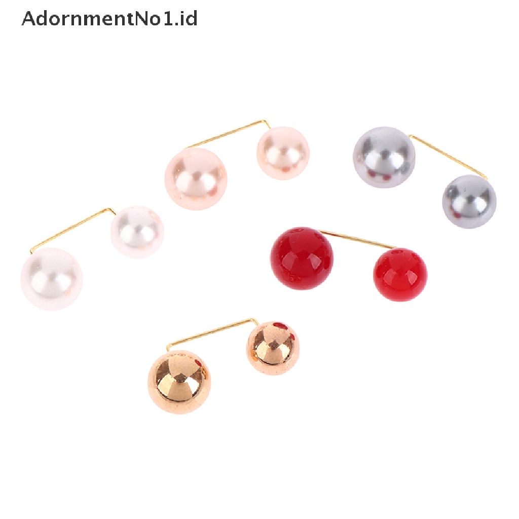 [AdornmentNo1] 3pcs/set Wanita Pengencang Ban Pinggang Pin Double Layer Mutiara Bros Logam Pin [ID]