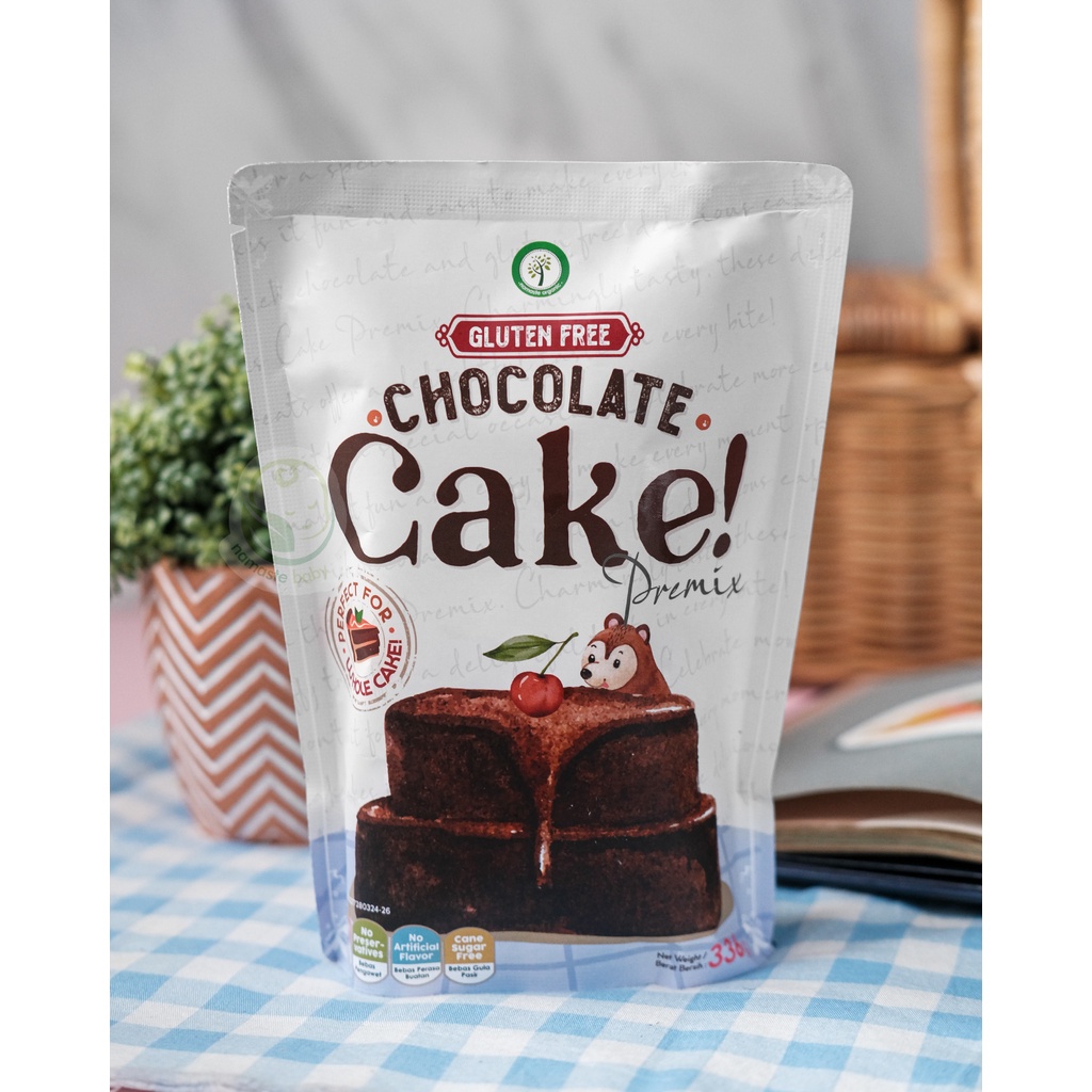 

CAKE - GLUTEN FREE CHOCOLATE CAKE PREMIX 336GR