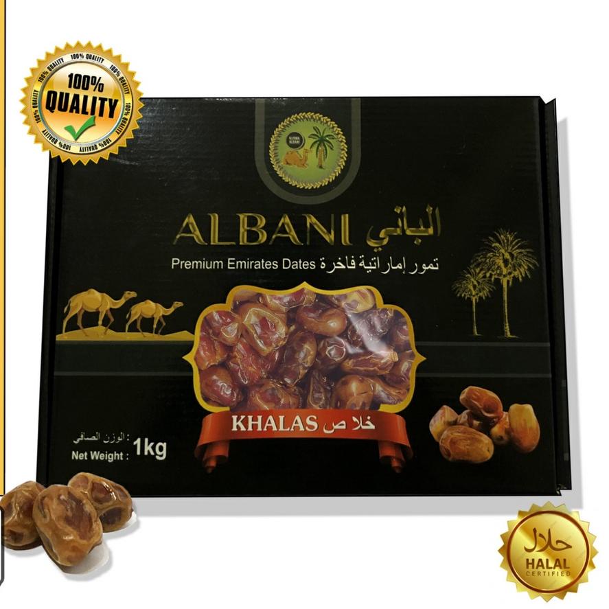 

☑ [ COD ] KURMA KHALAS ALBANI PREMIUM 1KG / KURMA KHALAS / KURMA KHALAS AL SAAD / KHALAS ALBANI ☼