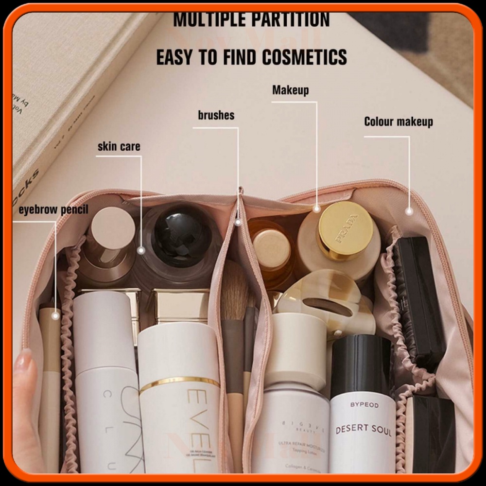 Tas Make Up Besar 6 Slot Portable Organizer Make Up Pouch -BY874