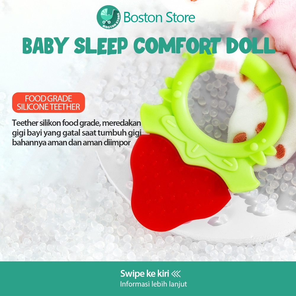 Bostonstore Teether Bayi / Teether / Teether Bayi Bpa Free / Teether Bayi Baby Safe / Teether Boneka / Teether Boneka Bpa Free / Gigitan Bayi / Gigitan Bayi Teether Silicon lembut / Gigitan Bayi Boneka / Teether Toys