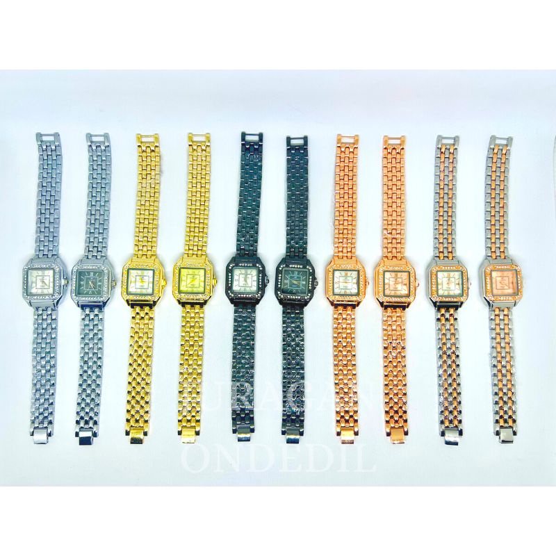 BISA COD!! jam tangan wanita cewek mewah murah meriah kekinian rantai fashion import FREE REFILL BATRE