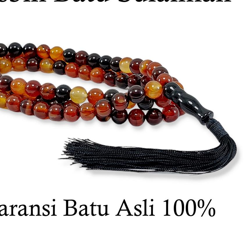 ♦ Tasbih Batu Natural Sulaiman  Asli ✲