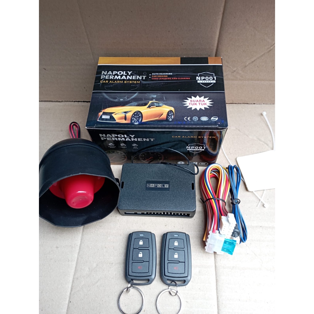 Alarm Mobil NAPOLLY TUK TUK Remote Remot universal/Car Alarm / Car alarm system kunci keamanan mobil variasi