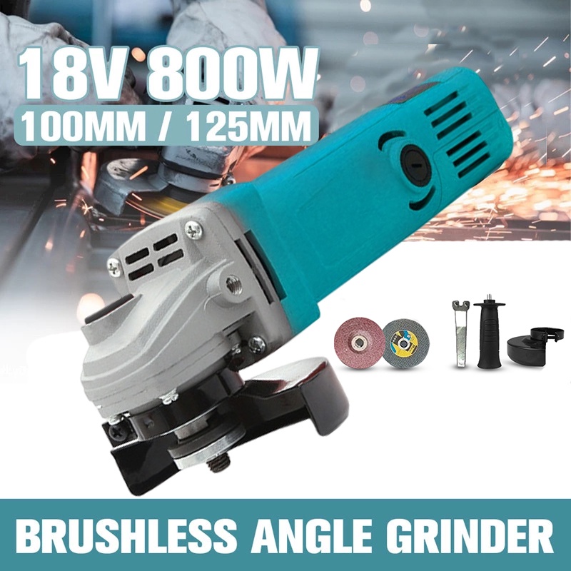 Electric Angle Grinder Mata Potong Piringan Amplas Cutting Grinding Power Tools Polisher Long Handle Polishing Machine