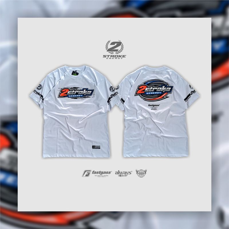 KAOS TWOSTROKE ENERGY FREE STICKER BISA COD