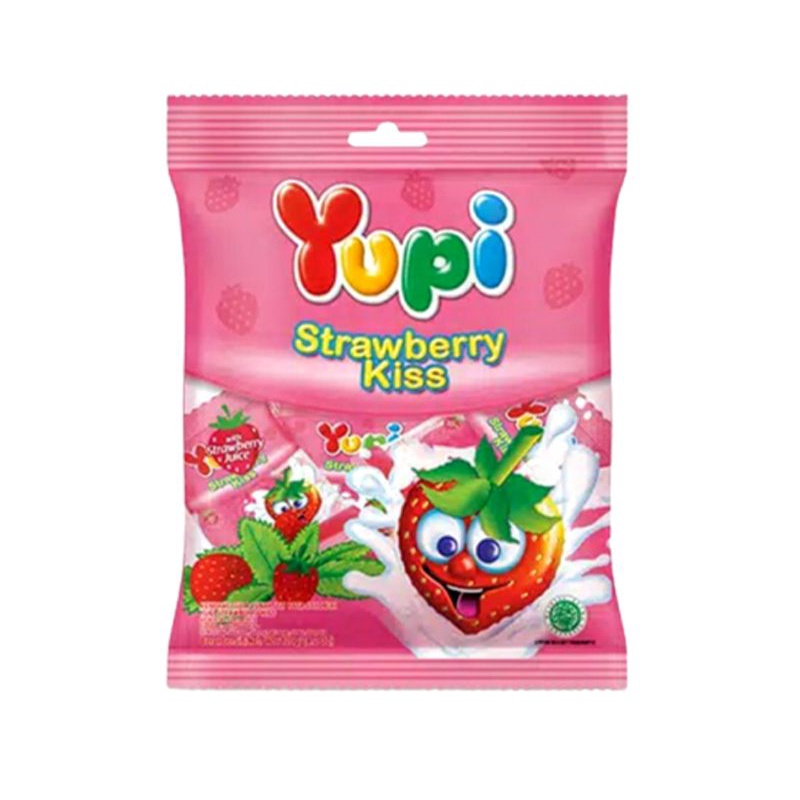 

Permen Yupi Strawberry Kiss Bag 120gr - 1pack