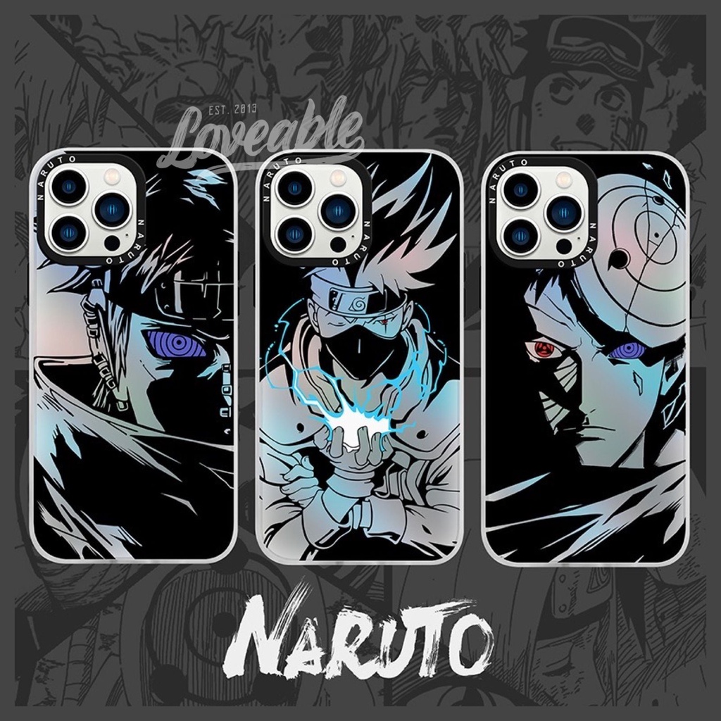 Naruto aurora frosted bumper case iPhone for 7 8 plus x xs xr 11 12 13 14 pro max (no mini)