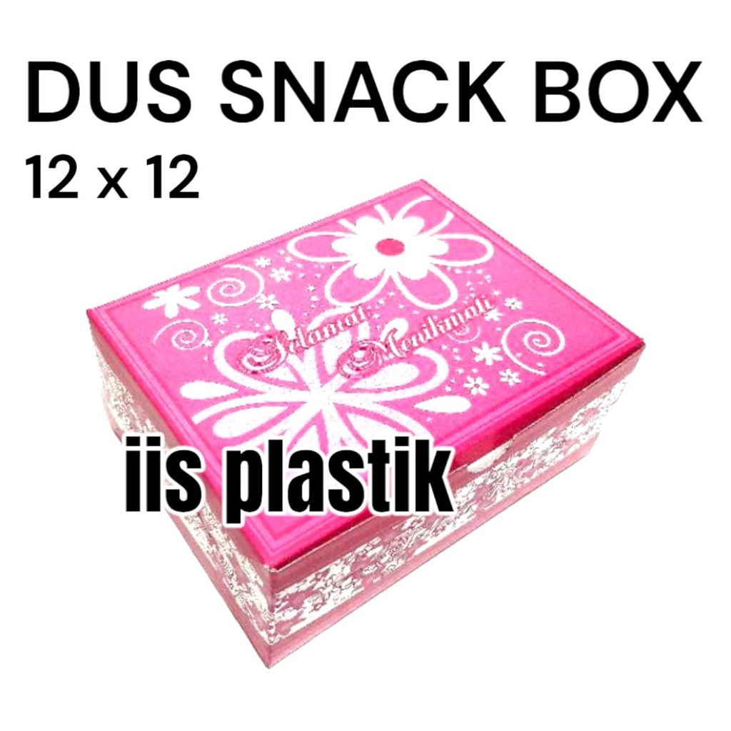 

DUS SNACK BOX MOTIF BATIK UKURAN 12 X 12 X 7 CM