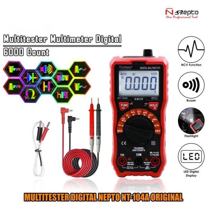 Multitester Digital Nepto NT-104A Avometer NT 104A Multimeter