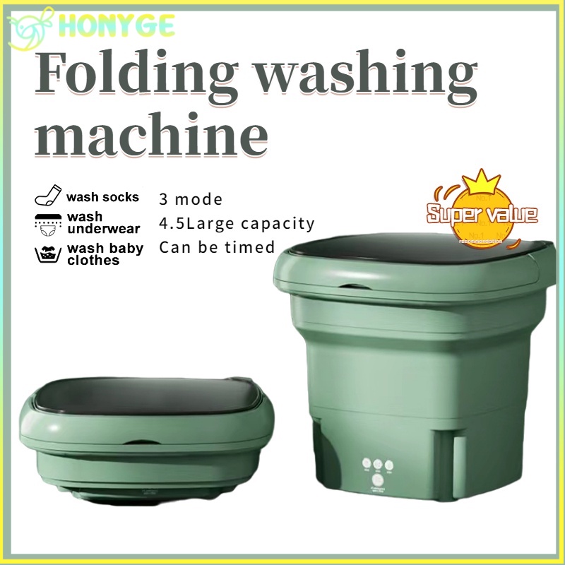 Mesin Cuci Mini Portable Mesin Cuci Lipat Mini Folding Washing Machine Mesin Cuci Kecil KAPASITAS 4.5L