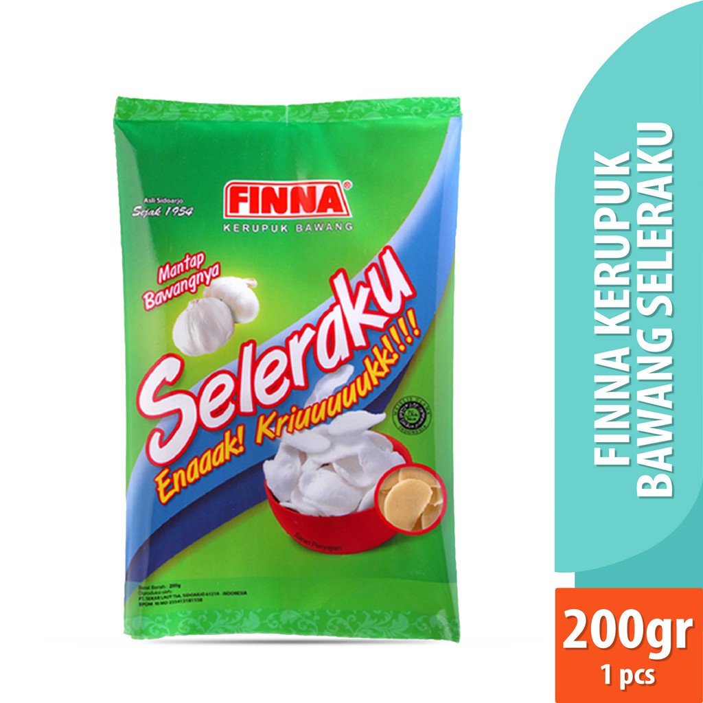 FINNA KERUPUK SELERAKU BAWANG 200gr