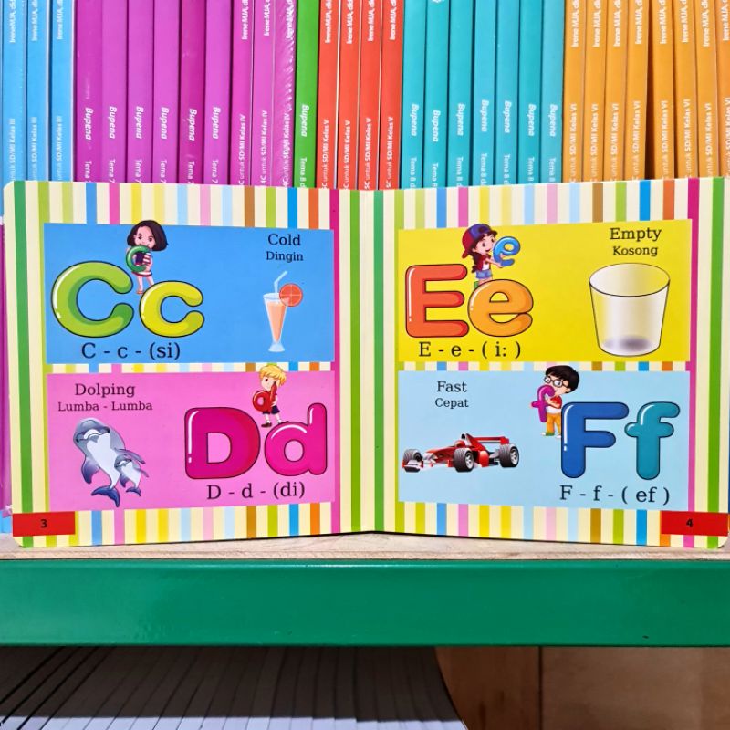 Boardbook Balita Murah Harga Terjangkau Hard Cover Board book Inggris-Indonesia Buku Anak Balita