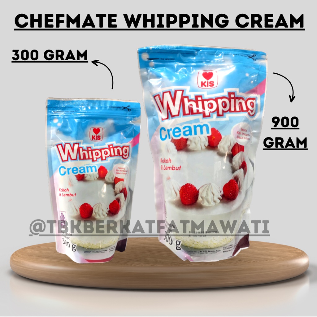 

WHIPPING CREAM POWDER CHEFMATE 900 GR / WHIPPING CREAM BUBUK/CTN