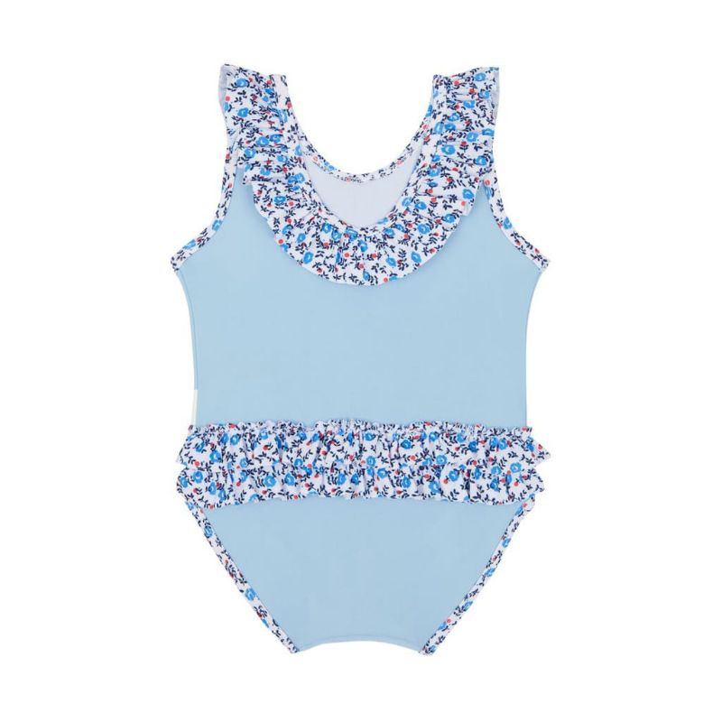 Mothercare Blue Flamingo Swimsuit - Baju Renang Bayi Perempuan (Biru