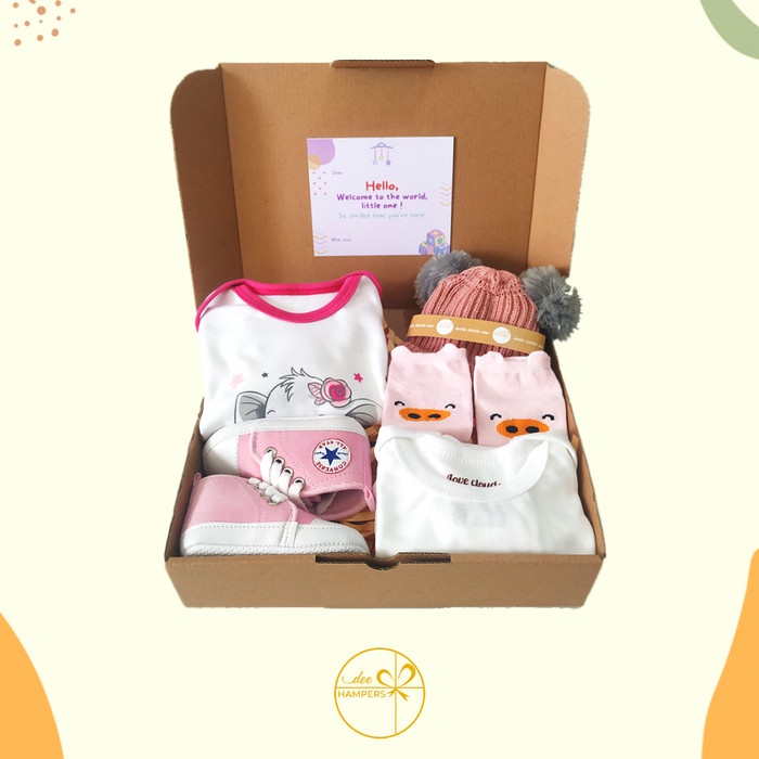 

(COD) Baby Hampers / Kado Lahiran Bayi / Baby Gift / Paket Baby Happy 2 - Pink