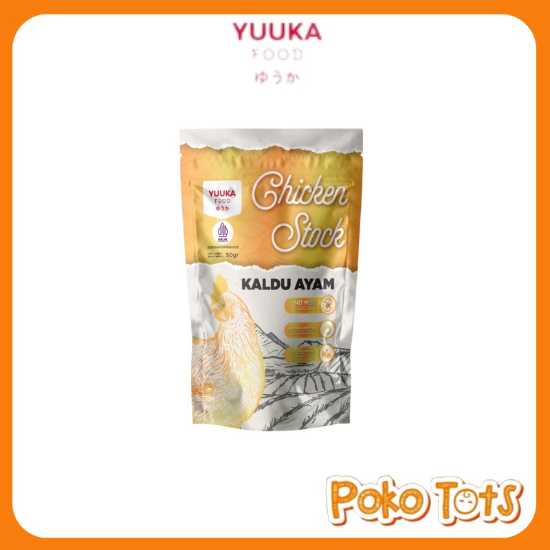 Yuuka Food Kaldu Asli MPASI No MSG 50gr Kaldu Bubuk Alami Yuuka WHS