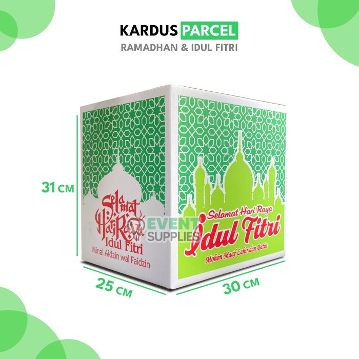 

Dus Box Parcel Lebaran Idul Fitri Kemasan Hampers Kardus Motif Ramadhan