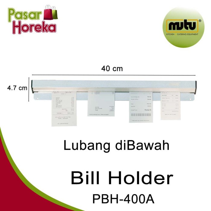 

Terlaris Penjepit Kertas Menu / Bill Holder / Tab Grabber Pbh-400A / Mutu