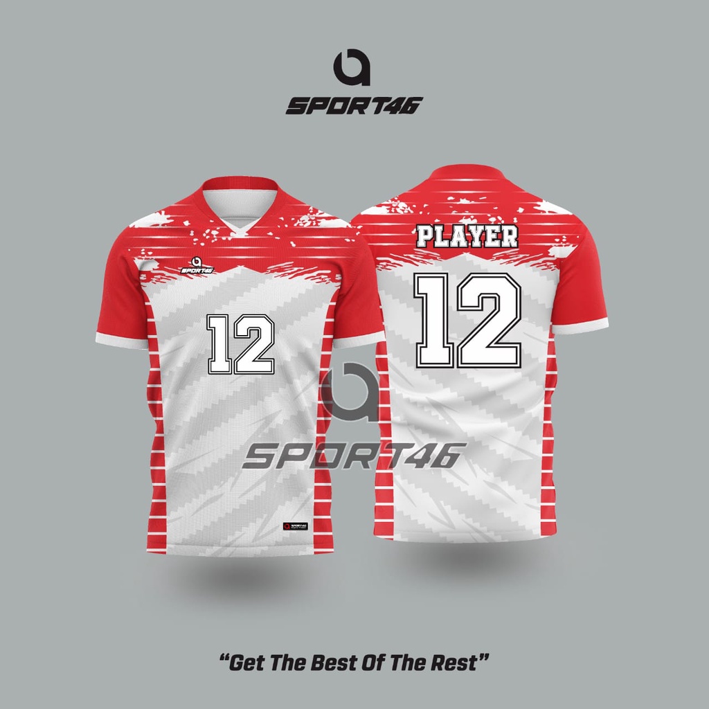 Baju Jersey Costum Voli Free Set Name Logo Motip Fullprinting Proses Cepat