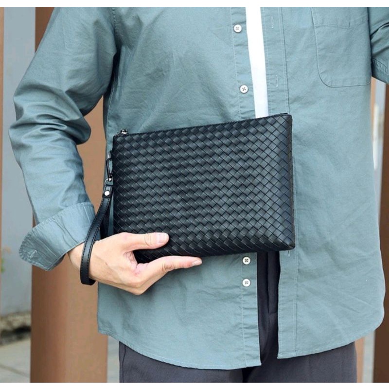 Clutch Hand Woven Tas Tangan Pria Wanita