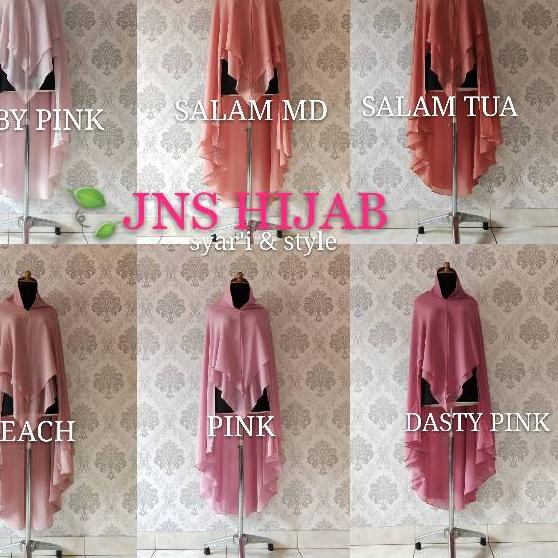♫ Khimar sahla POLOS/KHIMAR JUMBO/HIJAB SYARI/KHIMAR CERUTY PREMIUM JNS HIJAB ✦