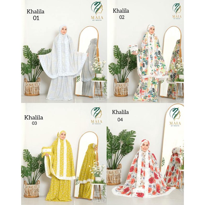 Maia By Hasya - Mukenah Dewasa Premium Silky Motif Mewah - Khalila