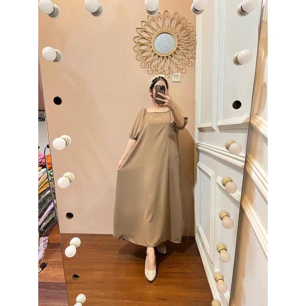 MASAYU LONG DRESS BAHAN CRINKLE / DRES CRINKLE/ GAMIS MASAYU DRESS CRINKLE PANJANG PREMIUM