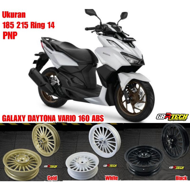 VELG V ROSSI GALAXY MODEL DAYTONA PALANG 18 UK 250 400 RING 14 PCX LOKAL ADV 150 VARIO 160 ABS
