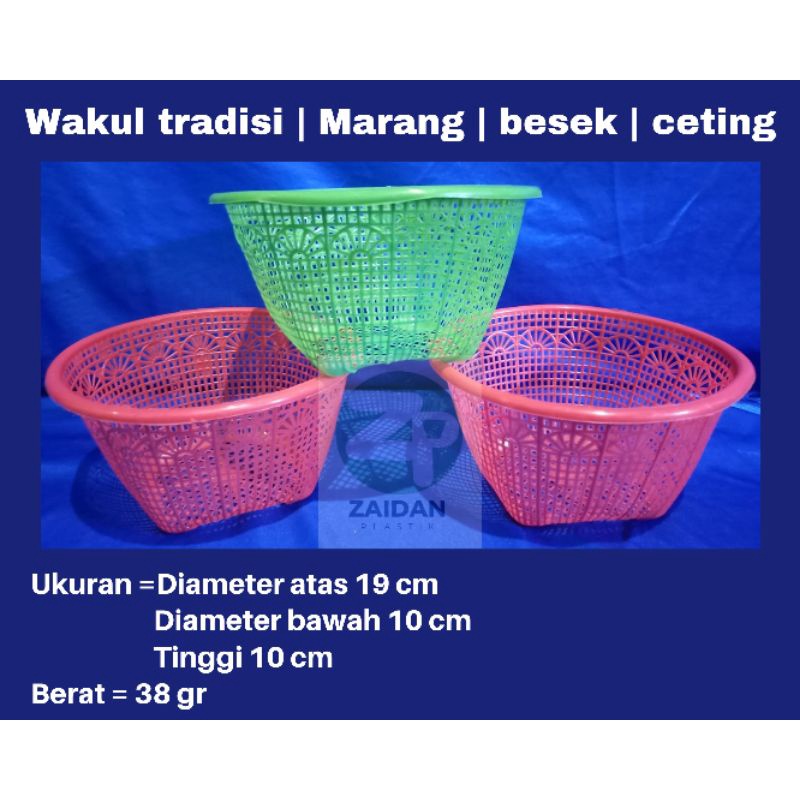 Wakul tradisi | Marangan | Besek plastik | ceting nasi plastik 1 lusin 12 Pcs