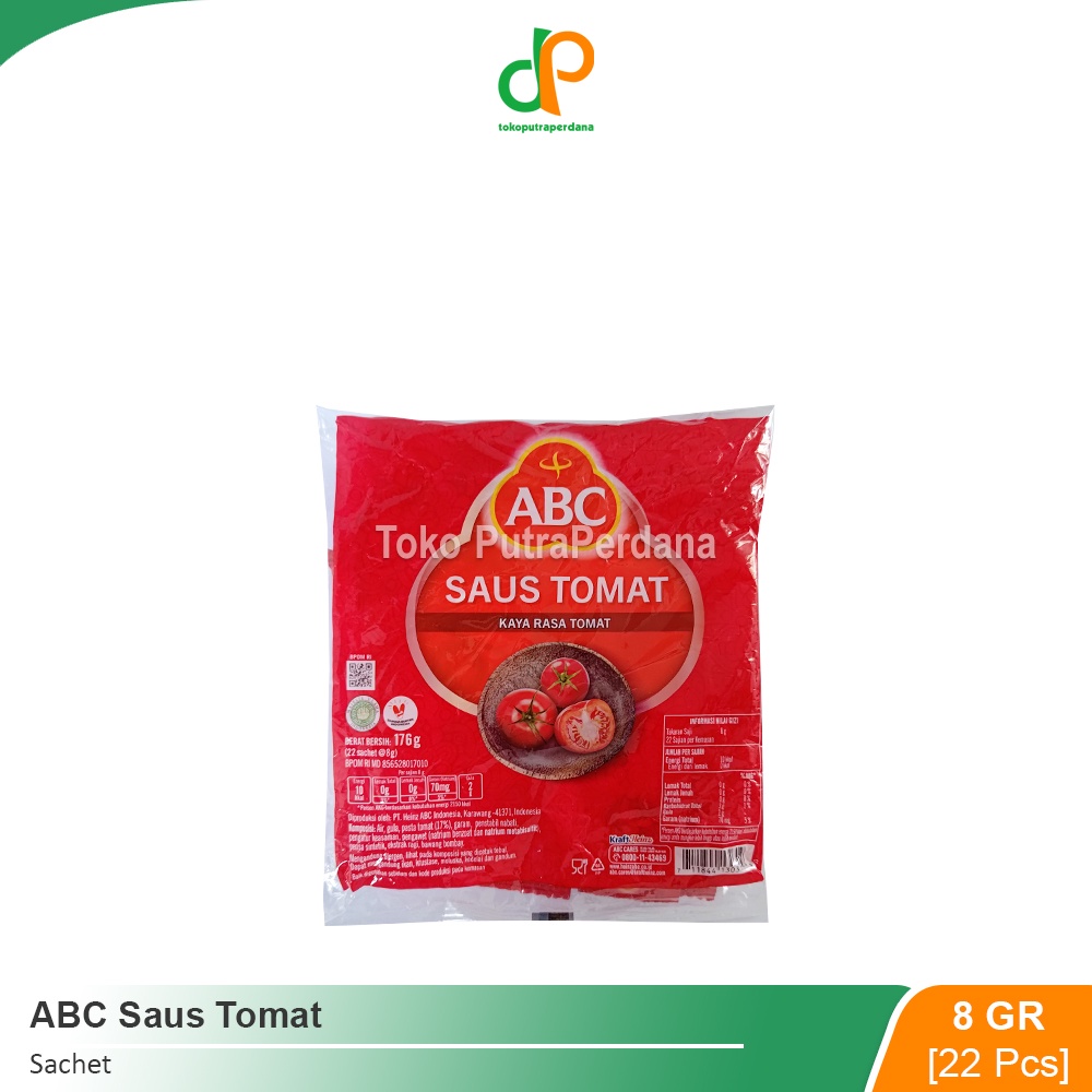 

ABC Saus Tomat Sachet 8gr (22 Pcs)