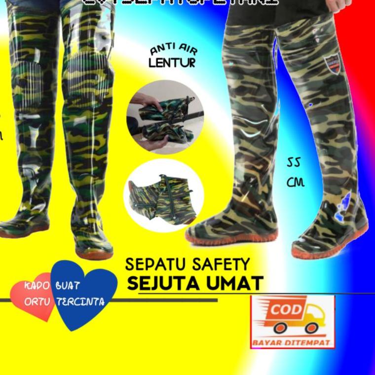 Chekout Sepatu Boot Boots But Pria Wanita Dewasa Sawah Petani Nelayan Kebun RaTambak Mancing Kebun K