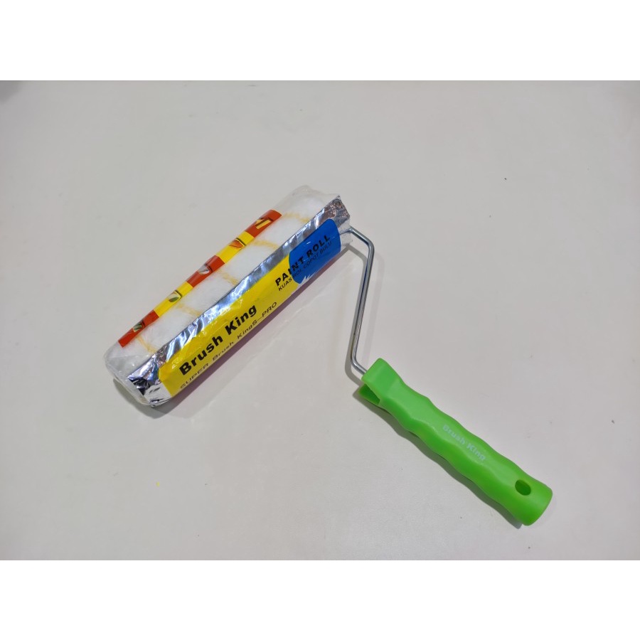 Kuas Roll Copot Putih 9" L Brush King \ Kuas Rol Tembok \ Kuas Rollan Cat Tembok
